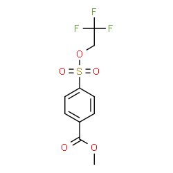 ChemSpider 2D Image | Methyl 4-[(2,2,2-trifluoroethoxy)sulfonyl]benzoate | C10H9F3O5S