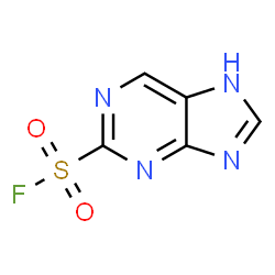 ChemSpider 2D Image | Purine-2-sulfonyl fluoride | C5H3FN4O2S