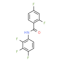 ChemSpider 2D Image | 2,4-Difluoro-N-(2,3,4-trifluorophenyl)benzamide | C13H6F5NO