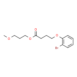 ChemSpider 2D Image | 3-Methoxypropyl 4-(2-bromophenoxy)butanoate | C14H19BrO4