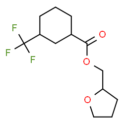 ChemSpider 2D Image | Tetrahydro-2-furanylmethyl 3-(trifluoromethyl)cyclohexanecarboxylate | C13H19F3O3