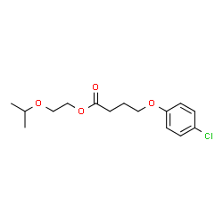 ChemSpider 2D Image | 2-Isopropoxyethyl 4-(4-chlorophenoxy)butanoate | C15H21ClO4