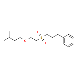 ChemSpider 2D Image | (3-{[2-(3-Methylbutoxy)ethyl]sulfonyl}propyl)benzene | C16H26O3S
