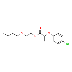 ChemSpider 2D Image | 2-Butoxyethyl 2-(4-chlorophenoxy)propanoate | C15H21ClO4