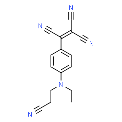 ChemSpider 2D Image | 2-[4-[(2-Cyanoethyl)ethylamino]phenyl]-1,1,2-ethenetricarbonitrile | C16H13N5