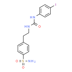 ChemSpider 2D Image | 4-(2-{[(4-Iodophenyl)carbamoyl]amino}ethyl)benzenesulfonamide | C15H16IN3O3S