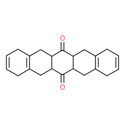 ChemSpider 2D Image | 1,4,5,5a,6a,7,8,11,12,12a,13a,14-Dodecahydro-6,13-pentacenedione | C22H24O2
