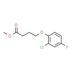 ChemSpider 2D Image | Methyl 4-(2-chloro-4-fluorophenoxy)butanoate | C11H12ClFO3