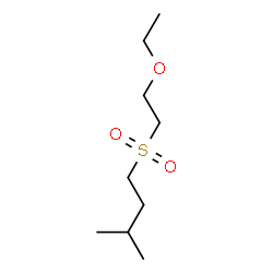 ChemSpider 2D Image | 1-[(2-Ethoxyethyl)sulfonyl]-3-methylbutane | C9H20O3S