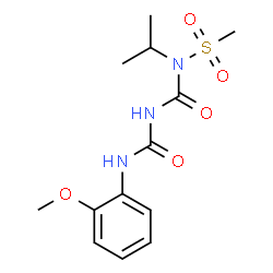 ChemSpider 2D Image | N-Isopropyl-N-{[(2-methoxyphenyl)carbamoyl]carbamoyl}methanesulfonamide | C13H19N3O5S