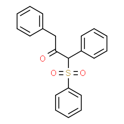 ChemSpider 2D Image | 1,3-Diphenyl-1-(phenylsulfonyl)acetone | C21H18O3S