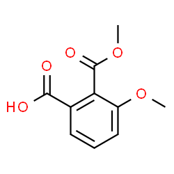 ChemSpider 2D Image | 3-Methoxy-2-(methoxycarbonyl)benzoic acid | C10H10O5