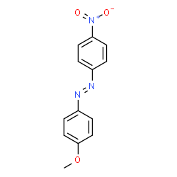 ChemSpider 2D Image | (4-METHOXYPHENYL)(4-NITROPHENYL)DIAZENE | C13H11N3O3