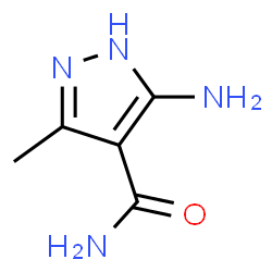 ChemSpider 2D Image | 3-Amino-5-methyl-1H-pyrazole-4-carboxamide | C5H8N4O
