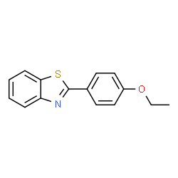 ChemSpider 2D Image | 2-(4-Ethoxyphenyl)-1,3-benzothiazole | C15H13NOS