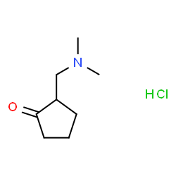 ChemSpider 2D Image | 2-DIMETHYLAMINOMETHYL-CYCLOPENTANONE, HYDROCHLORIDE | C8H16ClNO