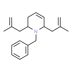 ChemSpider 2D Image | 1-Benzyl-2,6-bis(2-methyl-2-propen-1-yl)-1,2,3,6-tetrahydropyridine | C20H27N
