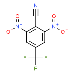 ChemSpider 2D Image | 2,6-Dinitro-4-(trifluoromethyl)benzonitrile | C8H2F3N3O4