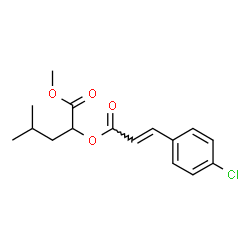 ChemSpider 2D Image | Methyl 2-{[(2E)-3-(4-chlorophenyl)-2-propenoyl]oxy}-4-methylpentanoate | C16H19ClO4