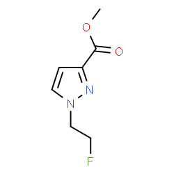 ChemSpider 2D Image | methyl 1-(2-fluoroethyl)pyrazole-3-carboxylate | C7H9FN2O2