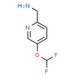 ChemSpider 2D Image | 1-[5-(Difluoromethoxy)-2-pyridinyl]methanamine | C7H8F2N2O