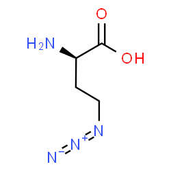ChemSpider 2D Image | (2R)-2-Amino-4-azidobutanoic acid | C4H8N4O2
