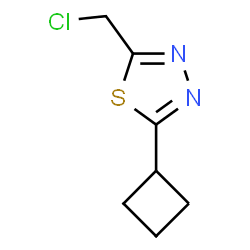 ChemSpider 2D Image | 2-(Chloromethyl)-5-cyclobutyl-1,3,4-thiadiazole | C7H9ClN2S