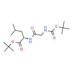 ChemSpider 2D Image | 2-Methyl-2-propanyl N-{[(2-methyl-2-propanyl)oxy]carbonyl}glycyl-L-leucinate | C17H32N2O5