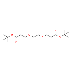 ChemSpider 2D Image | Bis(2-methyl-2-propanyl) 3,3'-[1,2-ethanediylbis(oxy)]dipropanoate | C16H30O6
