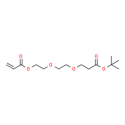 ChemSpider 2D Image | 2-(2-{3-[(2-Methyl-2-propanyl)oxy]-3-oxopropoxy}ethoxy)ethyl acrylate | C14H24O6