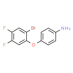 ChemSpider 2D Image | 4-(2-Bromo-4,5-difluorophenoxy)aniline | C12H8BrF2NO