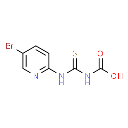 ChemSpider 2D Image | [(5-Bromo-2-pyridinyl)carbamothioyl]carbamic acid | C7H6BrN3O2S