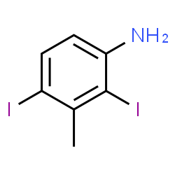 ChemSpider 2D Image | 2,4-Diiodo-3-methylaniline | C7H7I2N