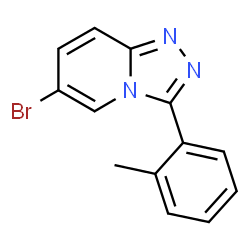 ChemSpider 2D Image | 6-Bromo-3-(o-tolyl)-[1,2,4]triazolo[4,3-a]pyridine | C13H10BrN3