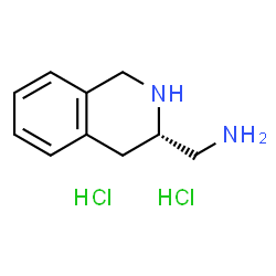ChemSpider 2D Image | 1-[(3S)-1,2,3,4-Tetrahydro-3-isoquinolinyl]methanamine dihydrochloride | C10H16Cl2N2