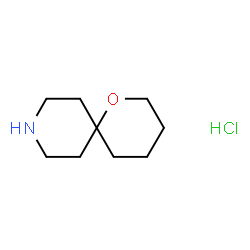 ChemSpider 2D Image | 1-Oxa-9-azaspiro[5.5]undecane hydrochloride | C9H18ClNO