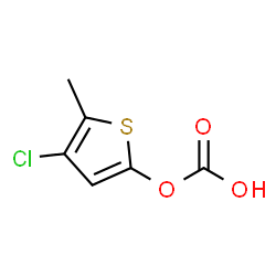 ChemSpider 2D Image | 4-Chloro-5-methyl-2-thienyl hydrogen carbonate | C6H5ClO3S