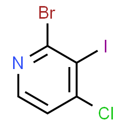 ChemSpider 2D Image | 2-Bromo-4-chloro-3-iodopyridine | C5H2BrClIN