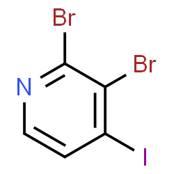 ChemSpider 2D Image | 2,3-Dibromo-4-iodopyridine | C5H2Br2IN