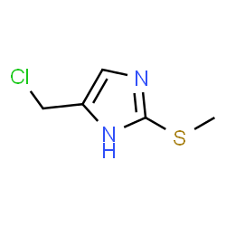 ChemSpider 2D Image | 5-(Chloromethyl)-2-(methylthio)-1H-imidazole | C5H7ClN2S