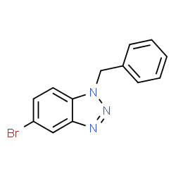 ChemSpider 2D Image | 1-Benzyl-5-bromo-1H-benzotriazole | C13H10BrN3