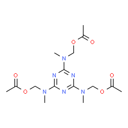 ChemSpider 2D Image | 1,3,5-Triazine-2,4,6-triyltris[(methylimino)methylene] triacetate | C15H24N6O6