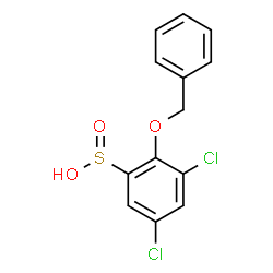 ChemSpider 2D Image | 2-(Benzyloxy)-3,5-dichlorobenzenesulfinic acid | C13H10Cl2O3S
