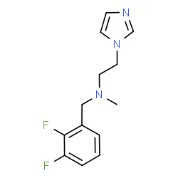 ChemSpider 2D Image | N-(2,3-Difluorobenzyl)-2-(1H-imidazol-1-yl)-N-methylethanamine | C13H15F2N3