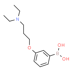 ChemSpider 2D Image | (3-(3-(diethylamino)propoxy)phenyl)boronic acid | C13H22BNO3