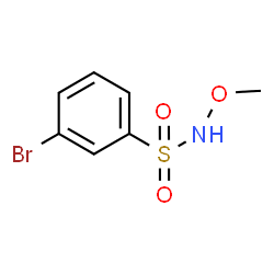 ChemSpider 2D Image | 3-Bromo-N-methoxybenzenesulfonamide | C7H8BrNO3S