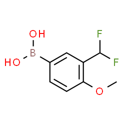 ChemSpider 2D Image | (3-(difluoromethyl)-4-methoxyphenyl)boronic acid | C8H9BF2O3