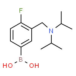 ChemSpider 2D Image | (3-((diisopropylamino)methyl)-4-fluorophenyl)boronic acid | C13H21BFNO2