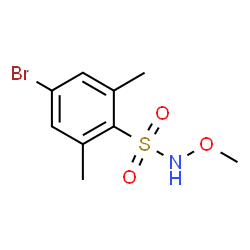 ChemSpider 2D Image | 4-Bromo-N-methoxy-2,6-dimethylbenzenesulfonamide | C9H12BrNO3S