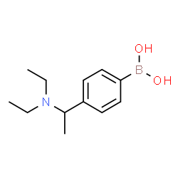 ChemSpider 2D Image | (4-(1-(diethylamino)ethyl)phenyl)boronic acid | C12H20BNO2